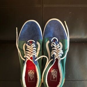 Vans Old Retro Yacht Clubs Blue and Green Sneakers